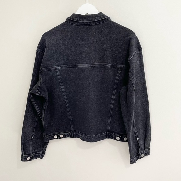 Dear John NWT Jules Washed Down Black Denim Jacket - Picture 4 of 7